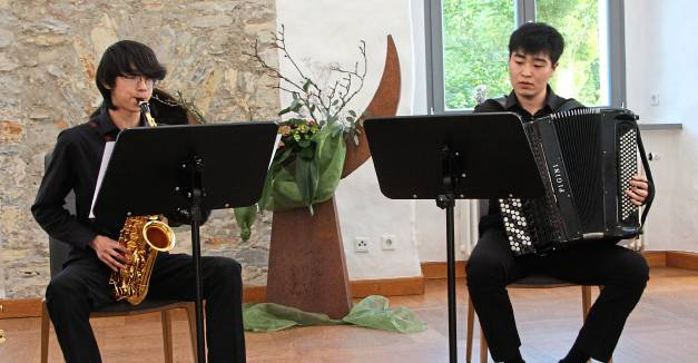 Das Vokalquartett Crumble präsentiert einen musikalischen Mix.